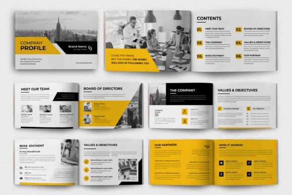 Company Profile Landscape: The Modern Business Template