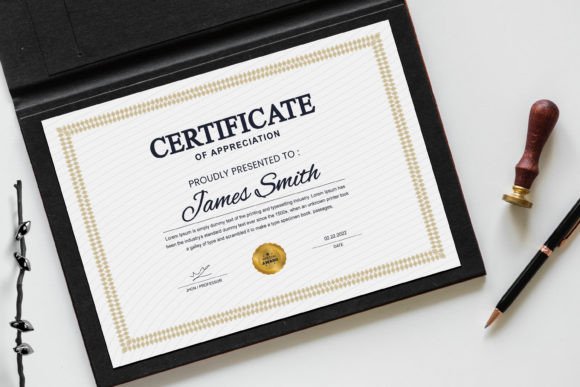 Elegant Vintage Certificate Layouts: Editable & Professional