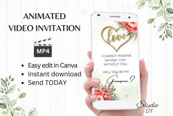 Floral Groomsman Proposal: A Modern Script for Memorable Invites