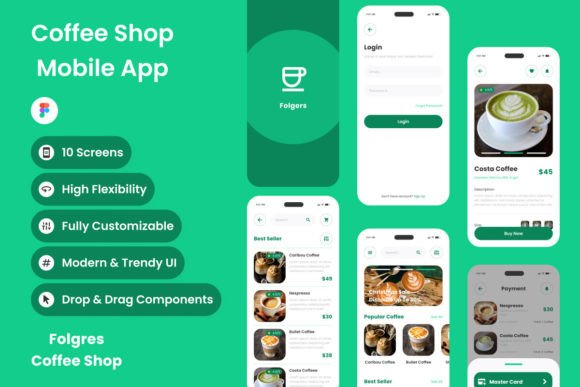 Folgers - Coffee Shop Mobile App: A Designer's Deep Dive