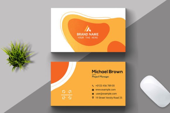 Geometric Business Card Layout: A Modern Design Toolkit