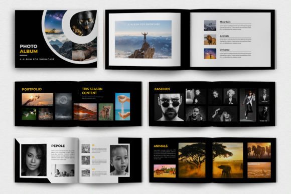 Photo Album Design Template: A Modern Layout for Your Memories