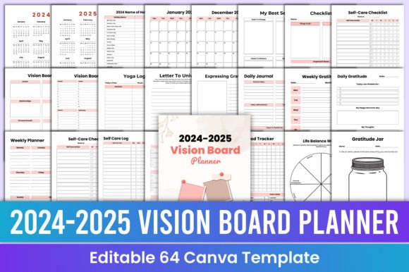 Plan Your Next Chapter: The 2024-2025 Vision Board Planner