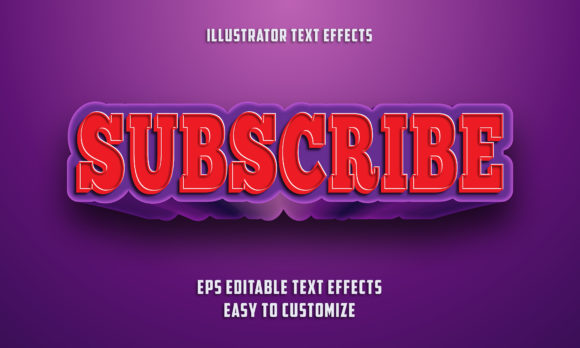 Subscribe Purple & Red Editable Texts: A Bold Choice