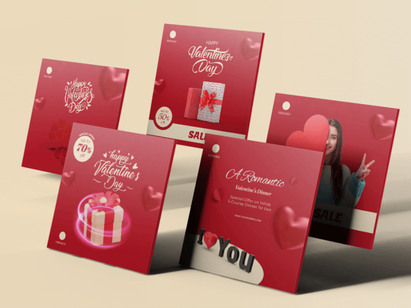 Valentine-Social Media Templates-01-22: Your Toolkit for Seasonal Engagement